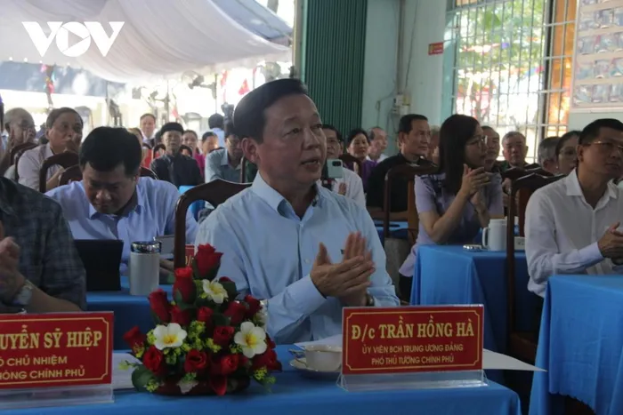 Phó thủ tướng Trần Hồng Hà đánh giá cao kết quả công tác mặt trận ở khu phố 3, phường Phước Nguyên, TP Bà Rịa