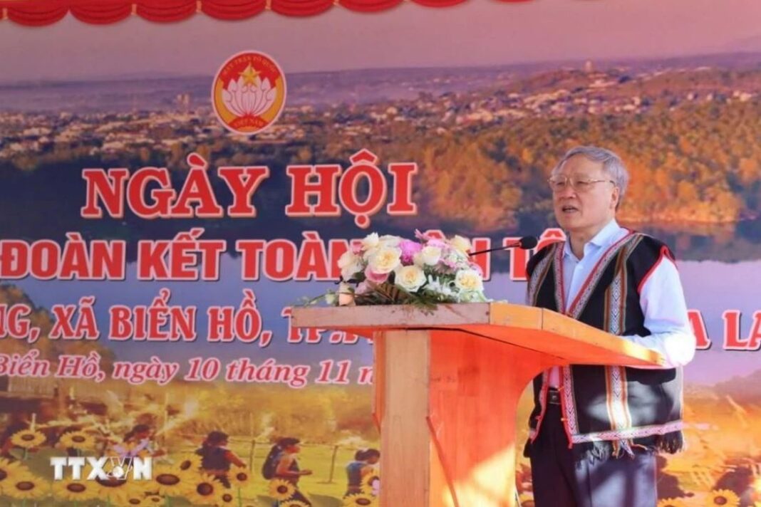 Phó Thủ tướng Thường trực Nguyễn Hòa Bình dự Ngày hội Đại đoàn kết tại Gia Lai Phó Thủ tướng Thường trực Nguyễn Hòa Bình dự Ngày hội Đại đoàn kết tại Gia Lai