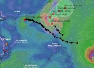 Bão Usagi khả năng vào Biển Đông hôm nay, trở thành bão số 9