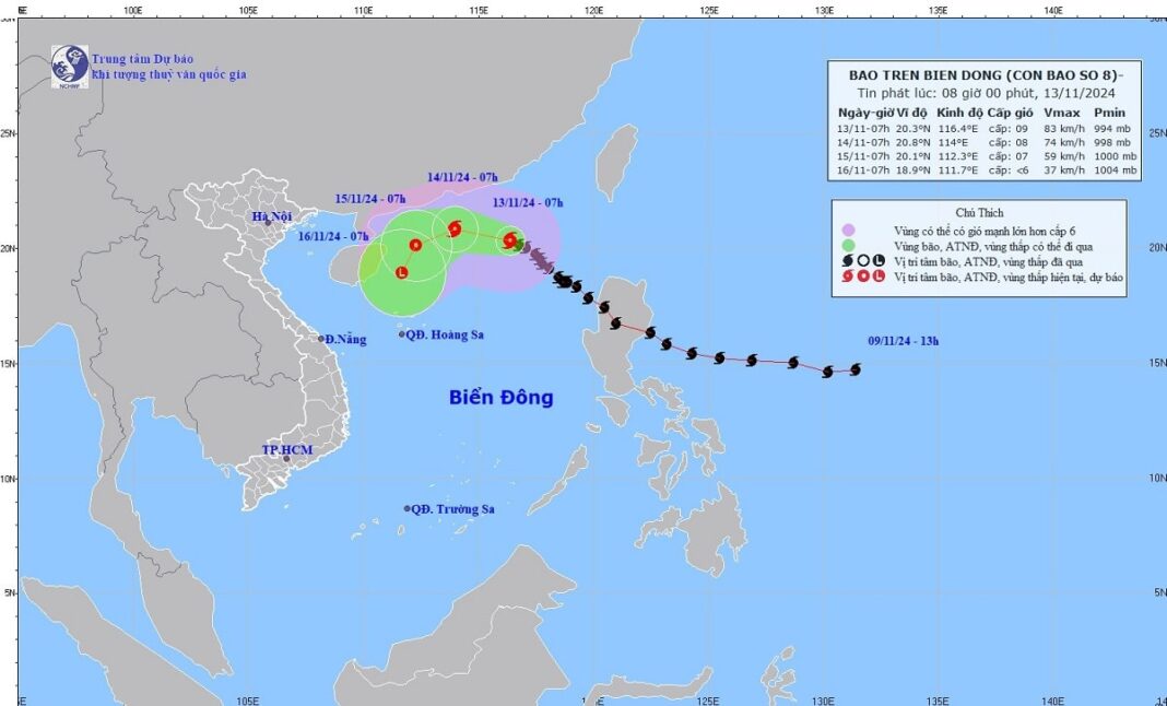 Bão số 8 suy yếu, hai bão Usagi và Man-yi nối đuôi nhau gây tình hình phức tạp Bão số 8 suy yếu, hai bão Usagi và Man-yi nối đuôi nhau gây tình hình phức tạp