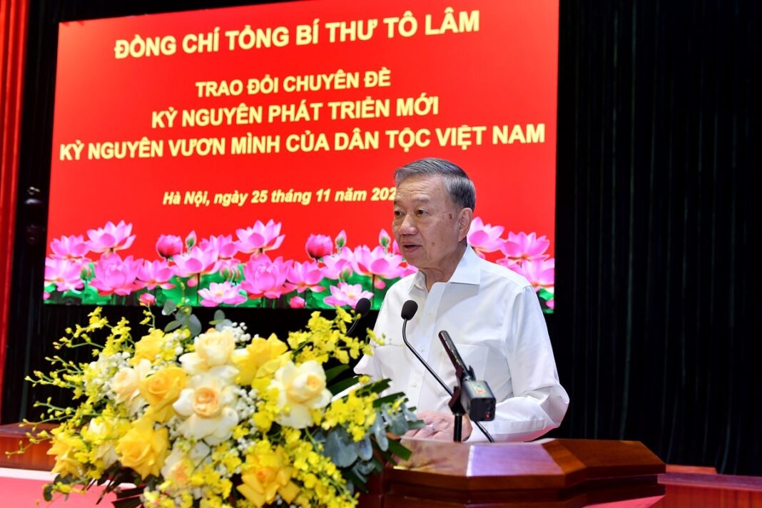 Tổng Bí thư Tô Lâm trao đổi chuyên đề về kỷ nguyên phát triển mới, kỷ nguyên vươn mình của dân tộc Tổng Bí thư Tô Lâm trao đổi chuyên đề về kỷ nguyên phát triển mới, kỷ nguyên vươn mình của dân tộc