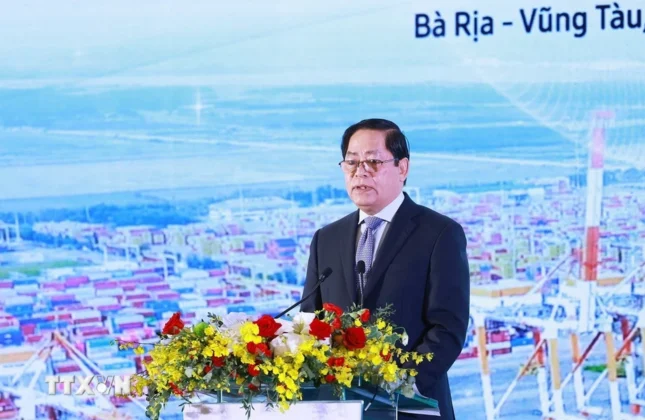 B&iacute; thư Tỉnh ủy B&agrave; Rịa-Vũng T&agrave;u Phạm Viết Thanh ph&aacute;t biểu.