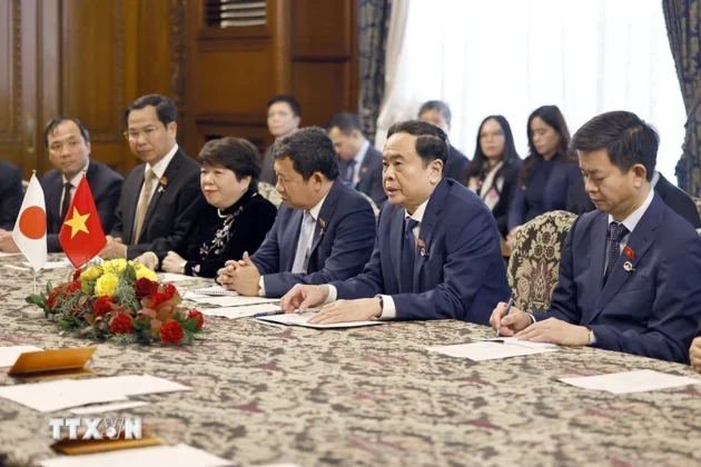 Chủ tịch Quốc hội Trần Thanh Mẫn ph&aacute;t biểu.