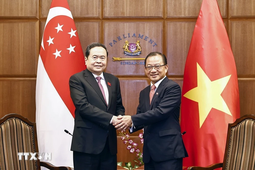 Chủ tịch Quốc hội Trần Thanh Mẫn hội đàm với Chủ tịch Quốc hội Singapore Chủ tịch Quốc hội Trần Thanh Mẫn hội đàm với Chủ tịch Quốc hội Singapore