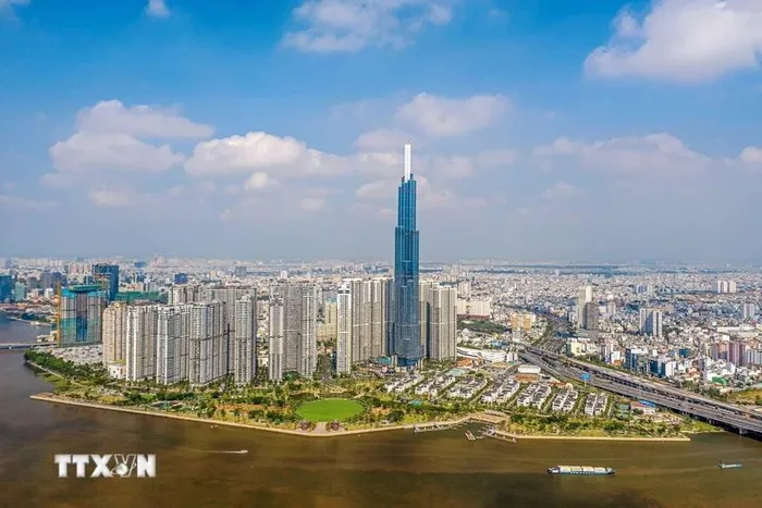 TP Hồ Chí Minh xác định sứ mệnh của mình là vị trí "tiền đạo" cùng cả nước vươn mình mạnh mẽ bước vào kỷ nguyên mới. (Ảnh: TTXVN).