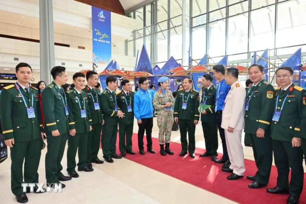 C&aacute;c đại biểu tham dự Phi&ecirc;n trọng thể Đại hội Hội Li&ecirc;n hiệp Thanh ni&ecirc;n Việt Nam lần 9. (Ảnh: Minh Đức/TTXVN)