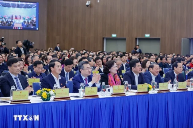 C&aacute;c đại biểu tham dự Hội nghị triển khai nhiệm vụ năm 2025 của ng&agrave;nh Kế hoạch v&agrave; Đầu tư.
