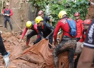 Lở đất do mưa lớn ở miền Đông Nam Brazil khiến nhiều người thiệt mạng