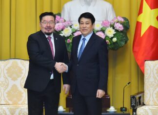 Chủ tịch nước Lương Cường tiếp Chánh Văn phòng Tổng thống Mông Cổ