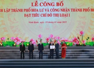Thành lập TP. Hoa Lư: Khởi đầu mới trên hành trình trở thành Đô thị di sản thiên niên kỷ Thành lập TP. Hoa Lư: Khởi đầu mới trên hành trình trở thành Đô thị di sản thiên niên kỷ
