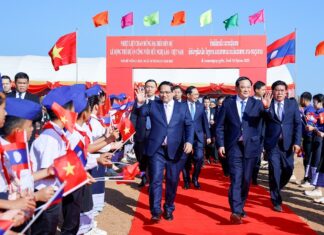 Thủ tướng Phạm Minh Chính dự Lễ động thổ dự án Công viên Hữu nghị Lào-Việt Nam