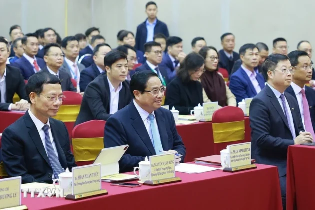 Thủ tướng Phạm Minh Ch&iacute;nh dự Hội nghị triển khai nhiệm vụ năm 2025 của Đ&agrave;i Truyền h&igrave;nh Việt Nam.
