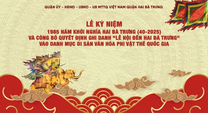'Lễ hội đền Hai Bà Trưng' vào danh mục di sản văn hóa phi vật thể quốc gia
