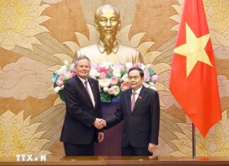 Chủ tịch Quốc hội Trần Thanh Mẫn tiếp Thượng Nghị sỹ Hoa Kỳ Steve Daines