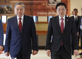 Tổng Bí thư Tô Lâm hội đàm với Thủ tướng Singapore Lawrence Wong