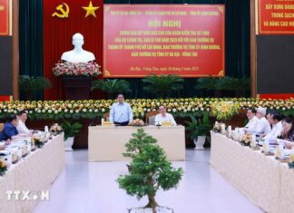 Thủ tướng chủ trì hội nghị của Đoàn Kiểm tra 1908 với TP. Hồ Chí Minh, Bình Dương và Bà Rịa-Vũng Tàu