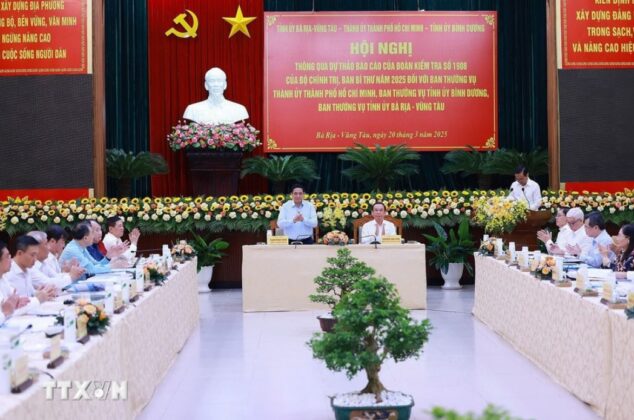 Thủ tướng Phạm Minh Ch&iacute;nh chủ tr&igrave; Hội nghị th&ocirc;ng qua dự thảo b&aacute;o c&aacute;o của Đo&agrave;n Kiểm tra 1908 đối với Th&agrave;nh ủy Th&agrave;nh phố Hồ Ch&iacute; Minh, Ban Thường vụ Tỉnh ủy B&igrave;nh Dương v&agrave; B&agrave; Rịa-Vũng T&agrave;u.
