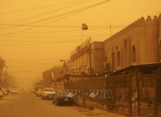 Bão cát nghiêm trọng tấn công Iraq, hơn 1.800 người nhập viện Bão cát nghiêm trọng tấn công Iraq, hơn 1.800 người nhập viện
