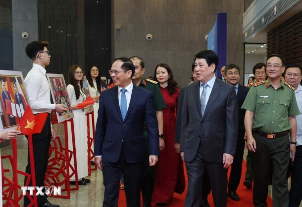 Chủ tịch nước Lương Cường dự hội thảo khoa học về vai tr&ograve; của ngoại giao