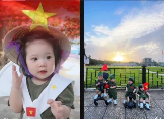 'Mầm non yêu nước' phủ sóng mạng xã hội dịp lễ 30/4
