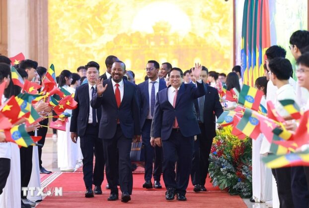 Thủ tướng Phạm Minh Ch&iacute;nh v&agrave; Thủ tướng Cộng h&ograve;a D&acirc;n chủ Li&ecirc;n bang Ethiopia Abiy Ahmed Ali.