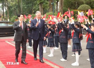 Chủ tịch nước Lương Cường chủ trì Lễ đón chính thức Nhà vua và Hoàng hậu Vương quốc Bỉ thăm chính thức Việt Nam