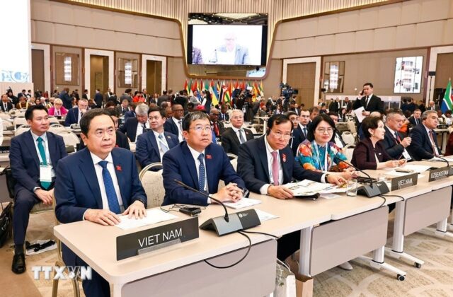 Chủ tịch Quốc hội Trần Thanh Mẫn dự v&agrave; ph&aacute;t biểu tại Phi&ecirc;n thảo luận chung Đại hội đồng lần thứ 150 của Li&ecirc;n minh Nghị viện thế giới (IPU-150).