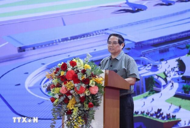 Thủ tướng Phạm Minh Ch&iacute;nh ph&aacute;t biểu tại Lễ khởi c&ocirc;ng, kh&aacute;nh th&agrave;nh dự &aacute;n trọng điểm Quốc gia v&agrave; c&aacute;c c&ocirc;ng tr&igrave;nh lớn.