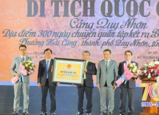 Đón nhận Bằng Di tích quốc gia ‘Cảng Quy Nhơn – Địa điểm 300 ngày chuyển quân tập kết ra Bắc’ Đón nhận Bằng Di tích quốc gia 'Cảng Quy Nhơn - Địa điểm 300 ngày chuyển quân tập kết ra Bắc'