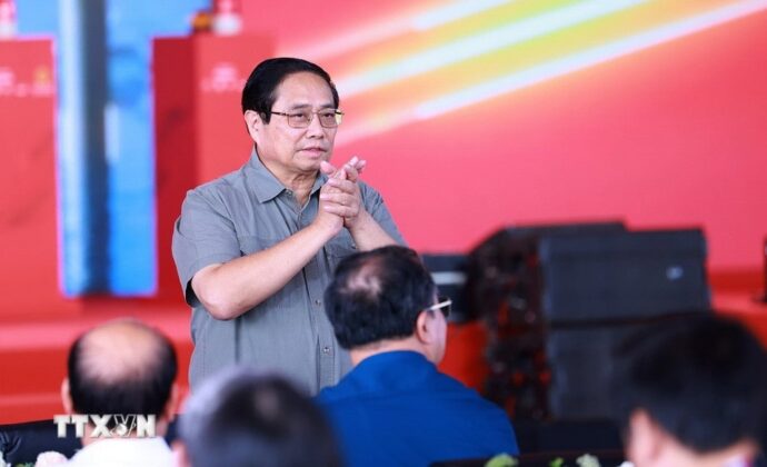 Thủ tướng Phạm Minh Ch&iacute;nh dự Lễ khởi c&ocirc;ng dự &aacute;n cao tốc Ninh B&igrave;nh-Hải Ph&ograve;ng, đoạn qua 2 tỉnh Nam Định v&agrave; Th&aacute;i B&igrave;nh.