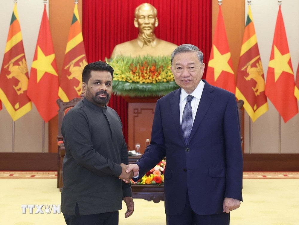 Tổng Bí thư Tô Lâm tiếp Tổng thống Sri Lanka Anura Kumara Dissanayaka Tổng Bí thư Tô Lâm tiếp Tổng thống Sri Lanka Anura Kumara Dissanayaka