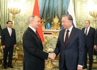 Tổng Bí thư Tô Lâm hội đàm hẹp với Tổng thống Nga Vladimir Putin