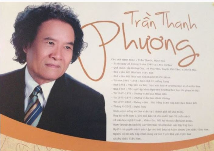 Nhà văn, nhà báo Trần Thanh Phương