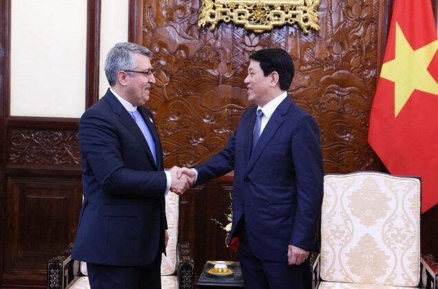 Chủ tịch nước Lương Cường tiếp Đại sứ Iran tại Việt Nam Ali Akbar Nazari đến ch&agrave;o từ biệt.