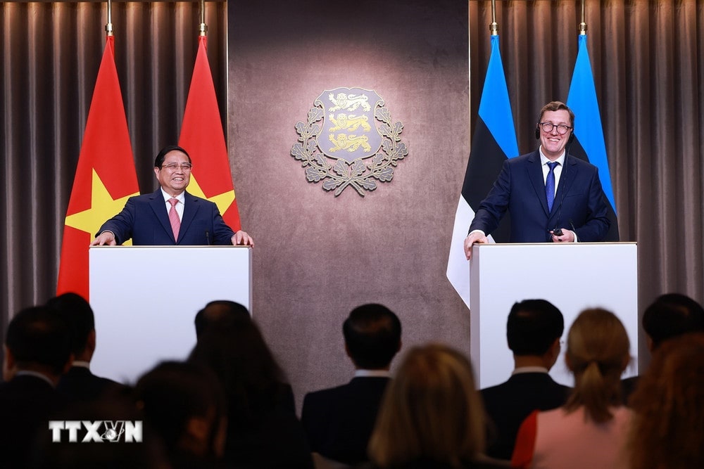 Thủ tướng Phạm Minh Chính hội đàm với Thủ tướng Cộng hòa Estonia Kristen Michal Thủ tướng Phạm Minh Chính hội đàm với Thủ tướng Cộng hòa Estonia Kristen Michal