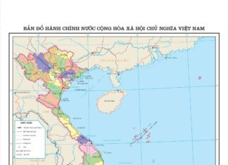 Bản đồ hành chính 34 tỉnh, thành phố nước CHXHCN Việt Nam