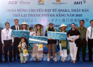 Đà Nẵng đón chuyến bay đầu tiên từ Osaka (Nhật Bản) sau thời gian tạm dừng
