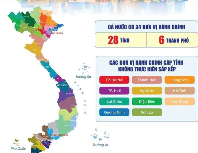 Bảng danh mục và mã số của 34 tỉnh thành mới, 3321 đơn vị hành chính cấp xã mới Bảng danh mục và mã số của 34 tỉnh thành mới, 3321 đơn vị hành chính cấp xã mới