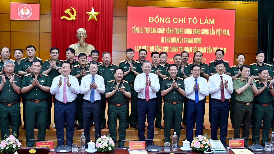Tổng Bí thư Tô Lâm làm việc với Tổng cục Chính trị Quân đội nhân dân Việt Nam Tổng Bí thư Tô Lâm làm việc với Tổng cục Chính trị Quân đội nhân dân Việt Nam
