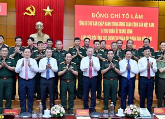 Tổng Bí thư Tô Lâm làm việc với Tổng cục Chính trị Quân đội nhân dân Việt Nam