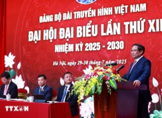Thủ tướng dự Đại hội Đảng bộ Đài Truyền hình Việt Nam nhiệm kỳ 2025-2030
