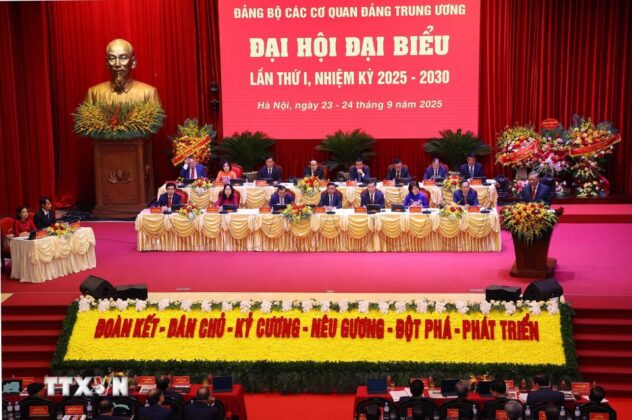 Tổng B&iacute; thư T&ocirc; L&acirc;m ph&aacute;t biểu chỉ đạo Đại hội. (Ảnh: Văn Điệp/TTXVN)