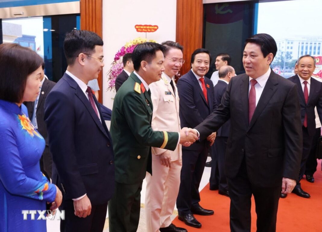 Chủ tịch nước Lương Cường dự Đại hội đại biểu tỉnh Phú Thọ nhiệm kỳ 2025-2030 Chủ tịch nước Lương Cường dự Đại hội đại biểu tỉnh Phú Thọ nhiệm kỳ 2025-2030