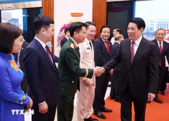 Chủ tịch nước Lương Cường dự Đại hội đại biểu tỉnh Ph&uacute; Thọ nhiệm kỳ 2025-2030