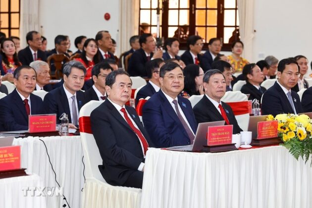 Chủ tịch Quốc hội Trần Thanh Mẫn v&agrave; đại biểu dự Đại hội.