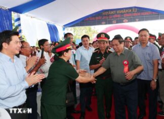 Thủ tướng Phạm Minh Chính dự lễ khánh thành cầu Phong Châu mới