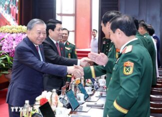 Tổng Bí thư Tô Lâm, Chủ tịch nước Lương Cường dự bế mạc Đại hội Đảng bộ Quân đội
