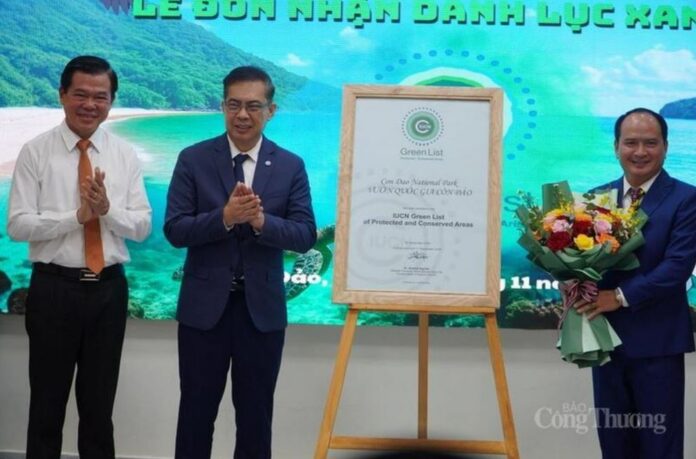 Vườn quốc gia Côn Đảo ghi danh vào Danh lục Xanh toàn cầu