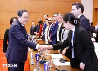 Chủ tịch Quốc hội làm việc với Đoàn doanh nghiệp Hội đồng Kinh doanh Châu Âu-ASEAN