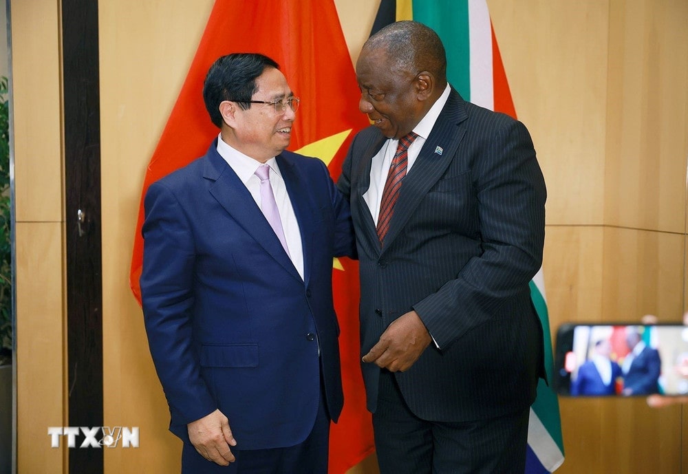 Thủ tướng hội kiến Tổng thống Cộng hòa Nam Phi Matamela Cyril Ramaphosa Thủ tướng hội kiến Tổng thống Cộng hòa Nam Phi Matamela Cyril Ramaphosa